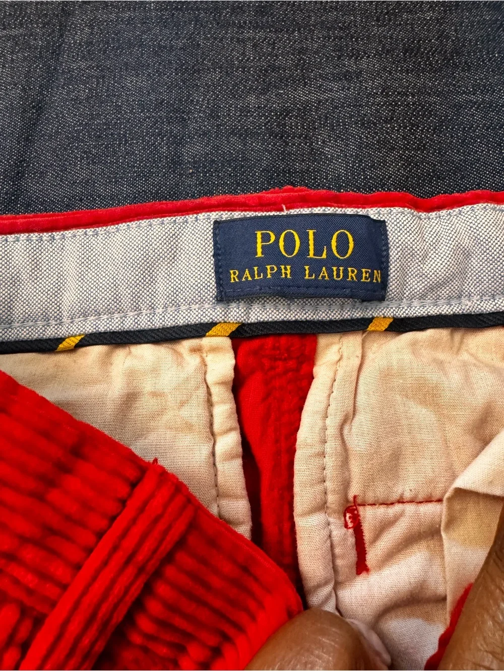 Boys Red Corduroy Pants (size 5)